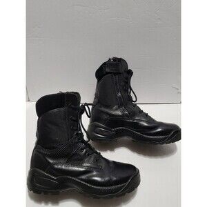 5.11 Tactical ATAC 2.0 Boots Women's 7.5 Black Leather 8" Side Zip Tactical Work